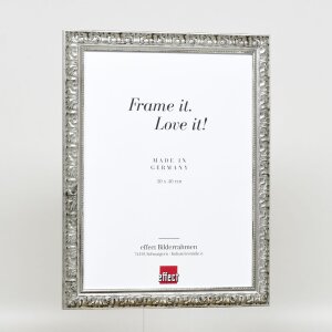 Effect miroir mural profilé bois 94 argent 59,4x84,1 cm miroir