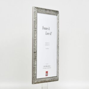 Effect miroir mural profilé bois 94 argent 59,4x84,1 cm miroir