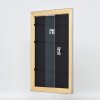 Effect miroir mural profilé bois 94 argent 59,4x84,1 cm miroir