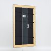 Effect miroir mural profilé bois 94 argent 59,4x84,1 cm miroir