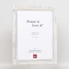 Miroir mural Effect Profil 2240 miroir en bois blanc 50x70 cm
