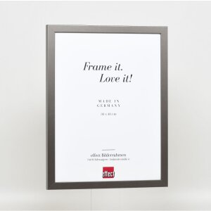Effect miroir mural profilé bois Top Cube miroir platine 40x50 cm