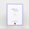 Miroir mural Effect profilé bois Top Cube miroir lilas 50x70 cm