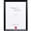 Miroir mural Effect profilé en bois Top N noir 40x50 cm Miroir