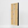 Miroir mural Effect profilé en bois Top N noir 40x50 cm Miroir