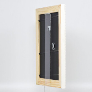 Effect Profil 56 - Cadre Photo Bois 18x24 cm Blanc avec Verre Acrylique Musée