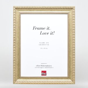 Cadre photo en bois Effect Profil 56, style baroque, antique argent, verre musée acrylique