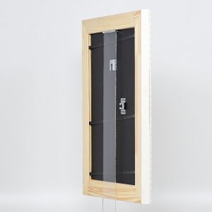 Effect Profil 56 - Cadre photo en bois blanc 25x70 cm avec verre muséal acrylique