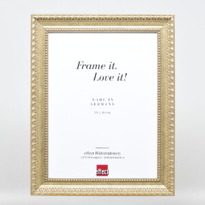 Cadre photo en bois Effect Profil 56, style baroque, antik-silver, verre muséum acrylique