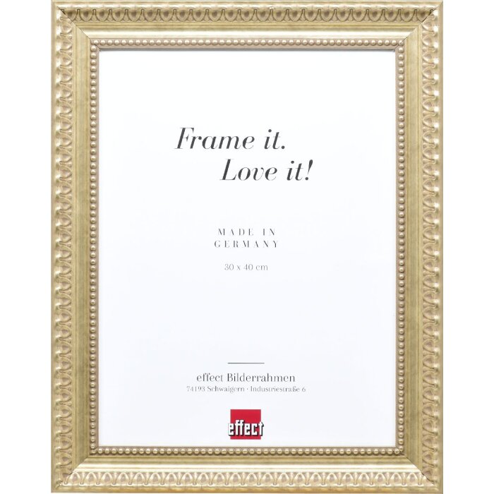 Effect Profil 56 cadre photo en bois 50x50 cm antik-silver avec verre acrylique musée