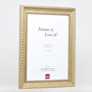 Cadre photo en bois baroque 62x93 cm, antique argent avec verre muséal acrylique