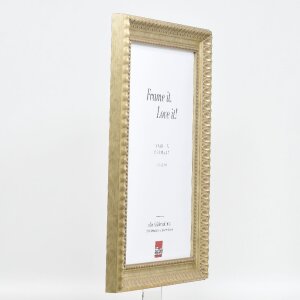 Cadre photo en bois baroque 62x93 cm, antique argent avec verre muséal acrylique