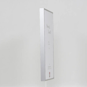 Effect cadre photo aluminium Quadro 18x27 cm argent verre musée