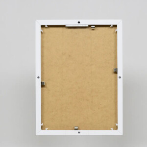Cadre aluminium Effect Quadro 18x32 cm blanc avec verre musée