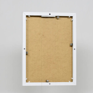 Cadre aluminium Effect Quadro 18x32 cm blanc avec verre musée