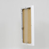 Cadre aluminium Effect Quadro 18x32 cm blanc avec verre musée