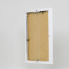Cadre aluminium Effect Quadro 18x32 cm blanc avec verre musée