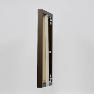 Effect cadre photo aluminium Quadro 20x28 cm bronze verre musée