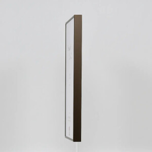Effect cadre photo aluminium Quadro 20x28 cm bronze verre musée