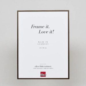 Effect cadre photo aluminium Quadro 20x28 cm bronze verre musée