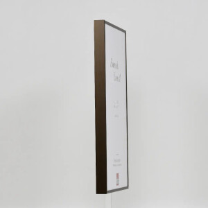 Effect cadre photo aluminium Quadro 20x28 cm bronze verre musée