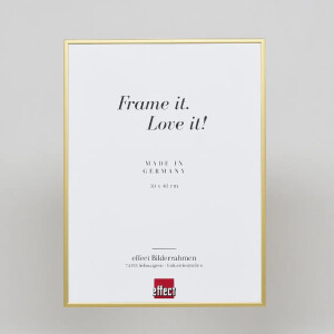 Cadre photo Effect en aluminium Quadro 25x50 cm or Verre de musée vertical et horizontal