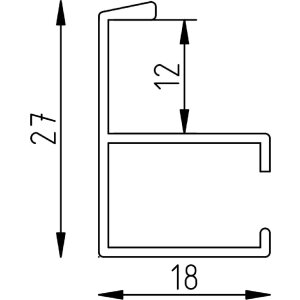 Cadre aluminium Effect Quadro 29,7x42cm blanc verre musée