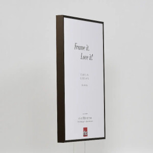 Cadre Aluminium Quadro 30x45 cm Bronze avec Vitrage Muséal