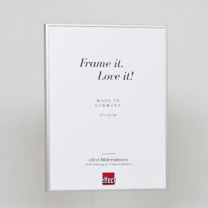 Cadre photo Aluminium Quadro 40x40 cm, argent, verre musée