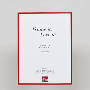 Cadre Aluminium Quadro 40x60 cm rouge verre de musée