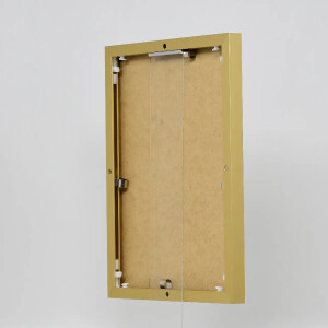 Cadre photo aluminium Quadro 45x60 cm doré avec verre musée