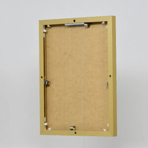 Cadre photo quadro aluminium doré 50x100 cm avec verre muséum