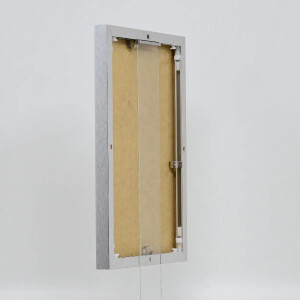 Cadre photo aluminium Quadro 50x100 cm, argent brillant, verre musée