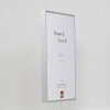 Cadre photo aluminium Effect Quadro 50x65 cm argent avec verre de musée