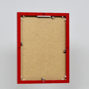 Cadre photo aluminium Quadro 50x65 cm rouge avec verre de musée