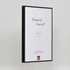 Cadre photo aluminium Quadro 50x75 cm noir avec verre musée