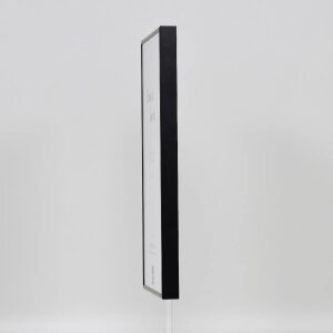 Cadre aluminium quadro 60x60 cm noir avec verre musée