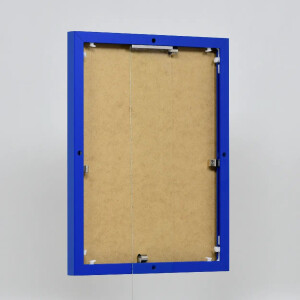 Cadre Photo Aluminium Quadro 60x80 cm Bleu Vitre Musée