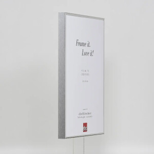 Cadre photo aluminium Quadro 59,4x84,1 cm argenté brillant verre musée