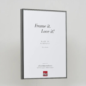 Cadre photo aluminium Quadro 70x70 cm antiksliver verre musée