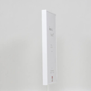 Cadre photo aluminium Quadro 61x91,5 cm blanc avec verre musée