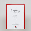 Cadre photo aluminium Quadro 61x91,5 cm rouge avec verre musée