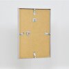 Cadre photo aluminium série 1, verre musée argent, 13 x 13 cm