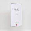 Cadre photo aluminium série 1, verre musée argent, 13 x 13 cm