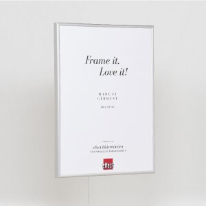 Cadre photo Effect Série 1 Aluminium verre musée argent 15x20