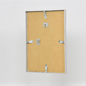 Cadre photo aluminium série 1 verre musée argent 23x70 cm