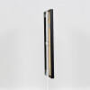 Cadre photo aluminium vitre de musée noir 25x50 cm