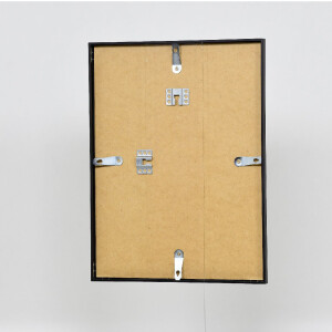 Cadre photo aluminium série 1, verre musée noir 25x70 cm