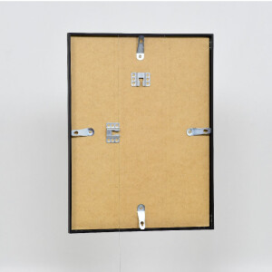 Cadre photo aluminium série 1, verre musée noir 30x30 cm