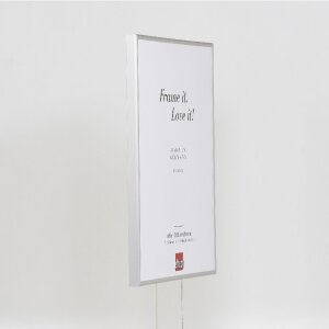 Cadre photo aluminium série 1 verre musée argent 29,7 x 42 cm